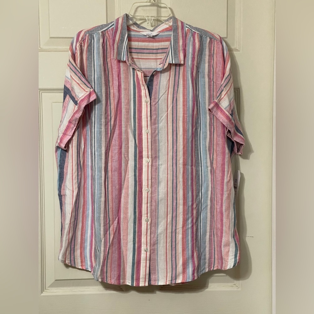 Ladies short sleeve blouse